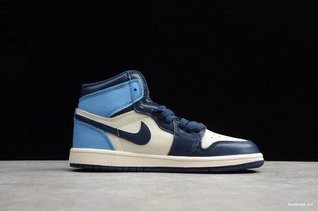 (555088-140) Jordan 1 Air Blue Kids Obsidian University 0818